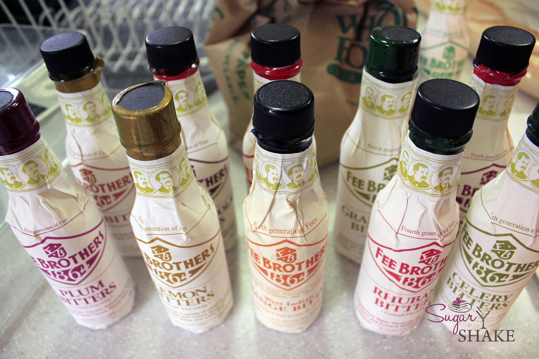 A portion of Shake’s bitters collection. © Sugar + Shake