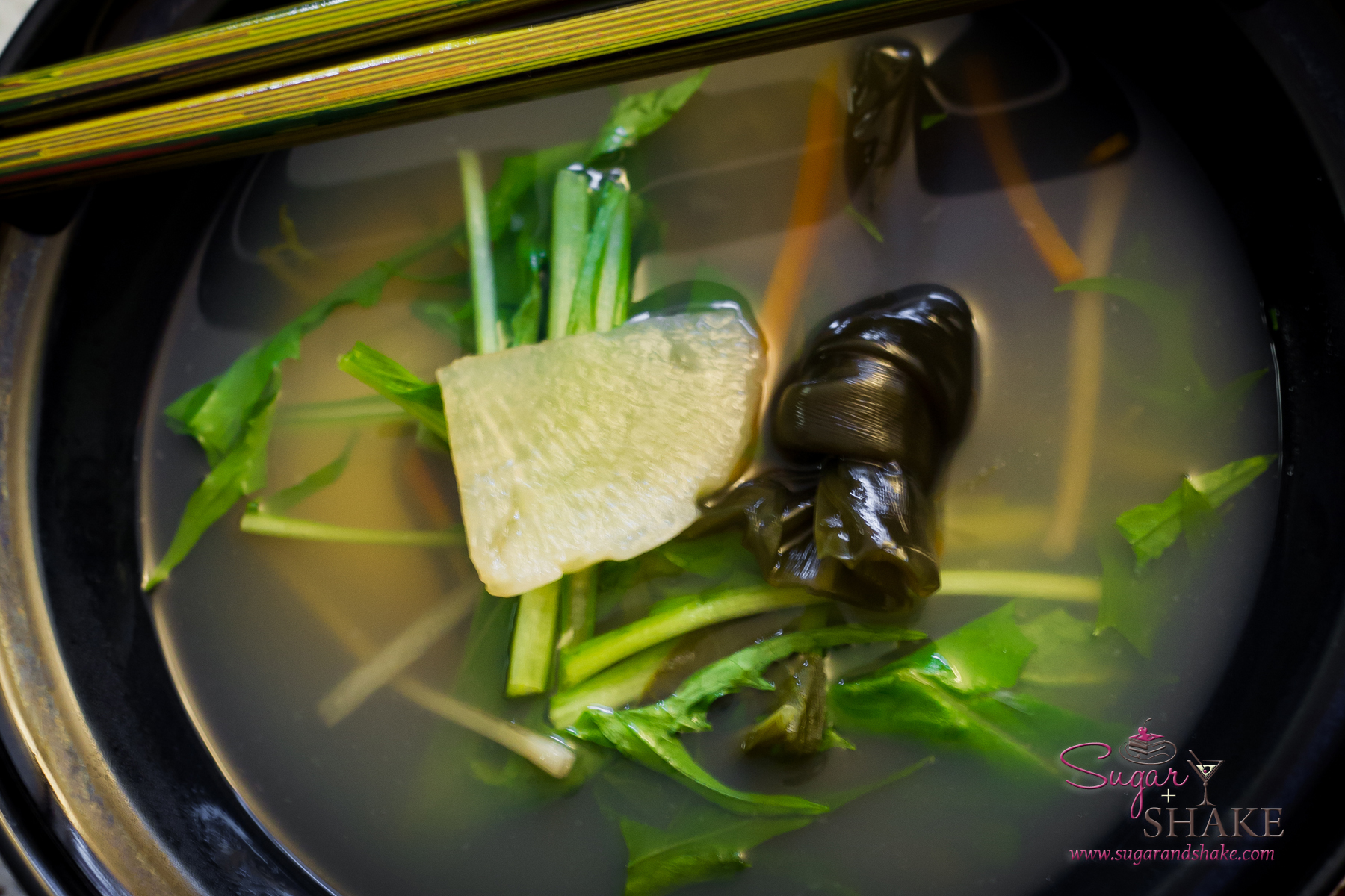 Japanese New Year’s tradition: Ozoni (mochi soup). © 2013 Sugar + Shake