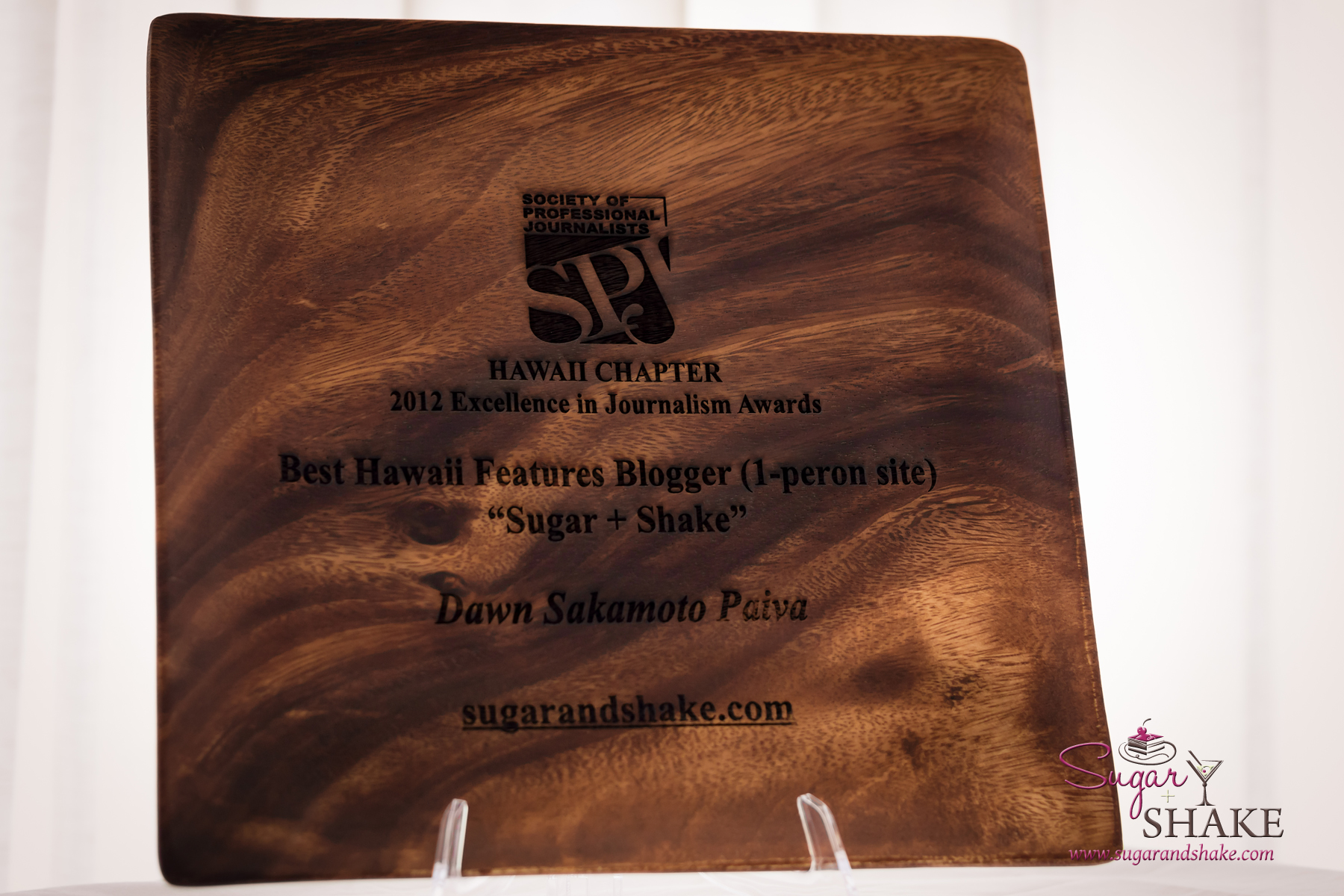 Hawaii Society of Professional Journalists Award 2012: Best Hawaii Features Blog © 2013 Sugar + Shake