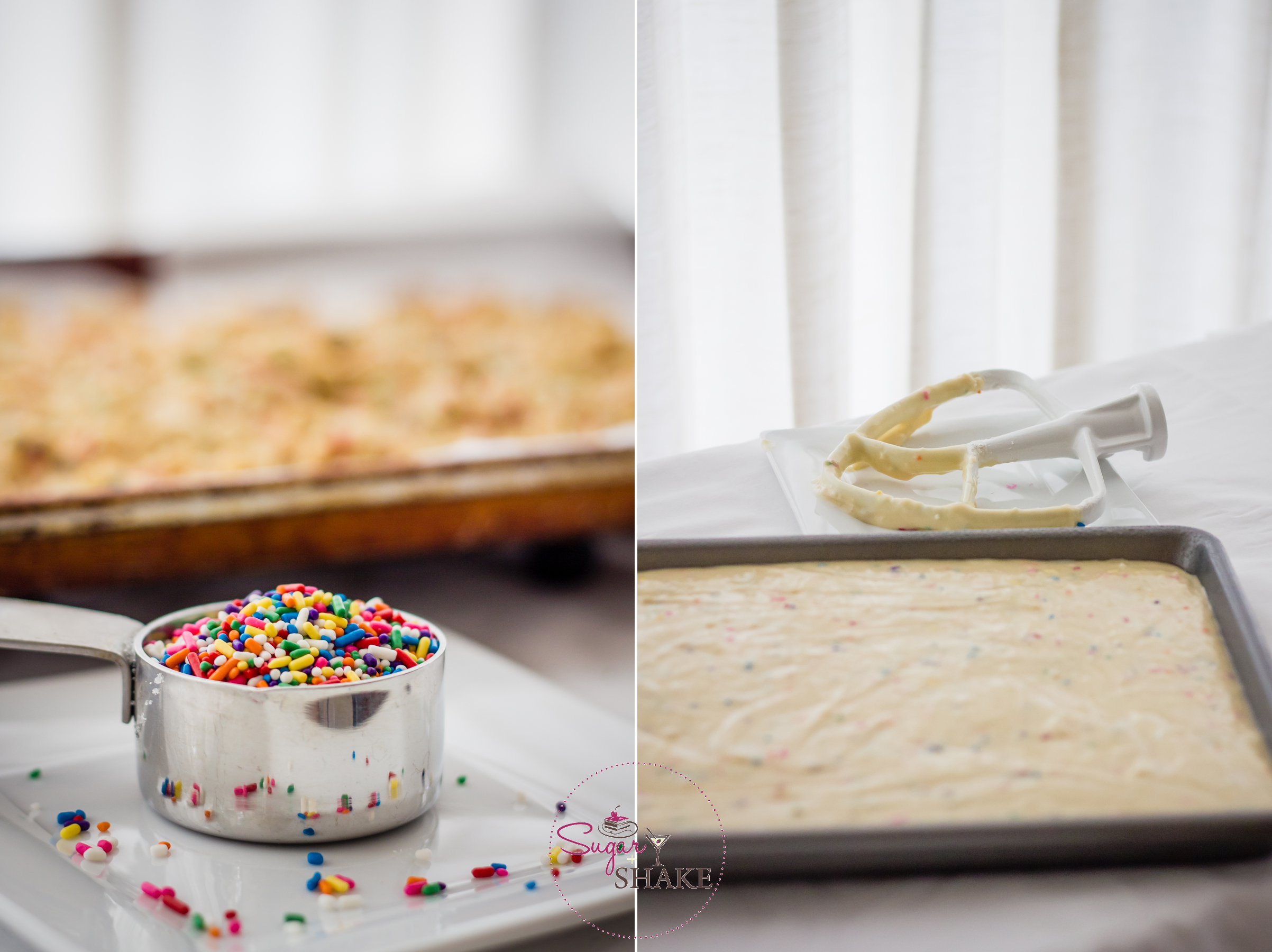 Sneak Peek: Rainbow Sprinkles + Cake Batter = Momofuku Milk Bar Birthday Cake. © 2013 Sugar + Shake