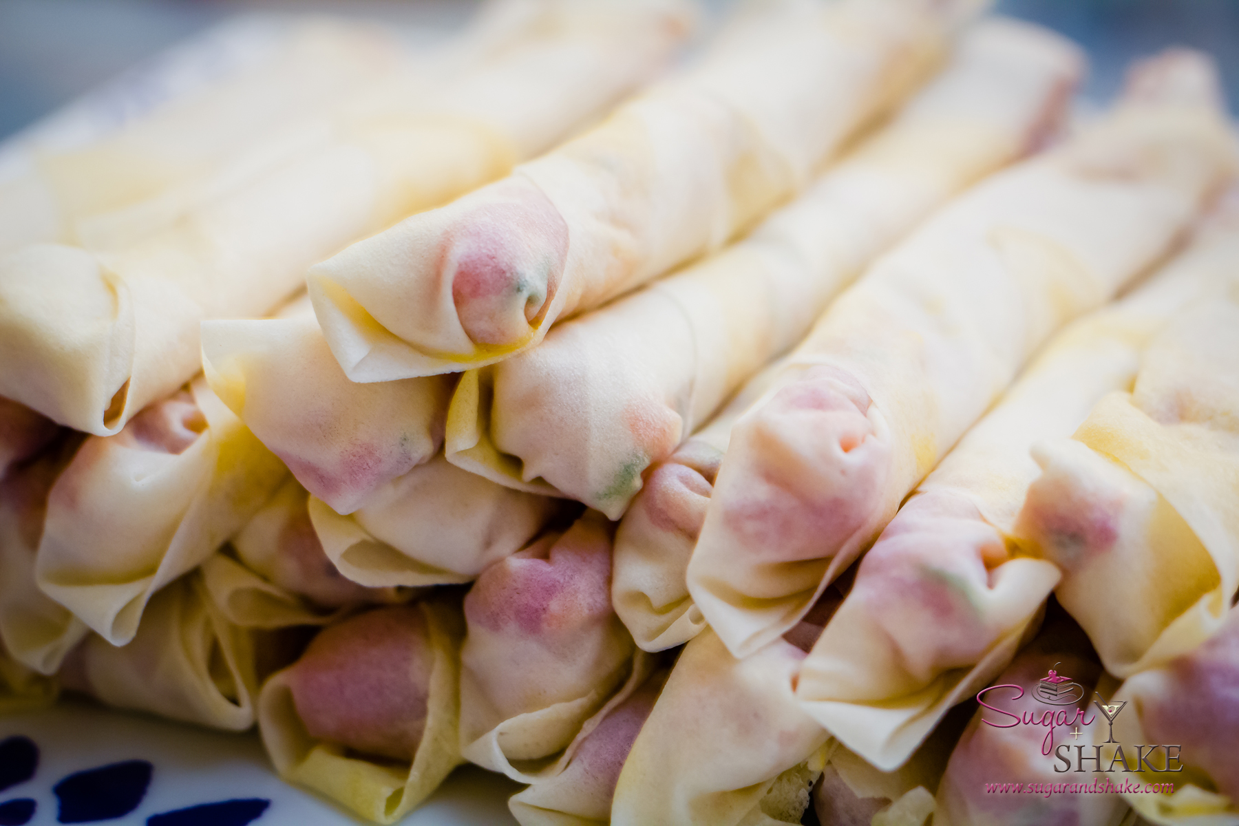 Lumpia makes a great party snack, and you can also freeze part of the batch for later. © 2013 Sugar + Shake