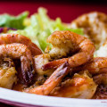 Macky’s shrimp plate. © 2013 Sugar + Shake