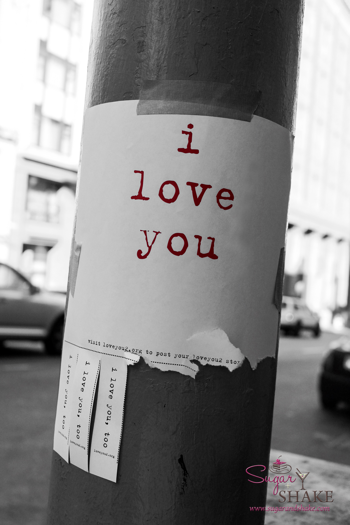 A message of love in San Francisco. © 2014 Sugar + Shake