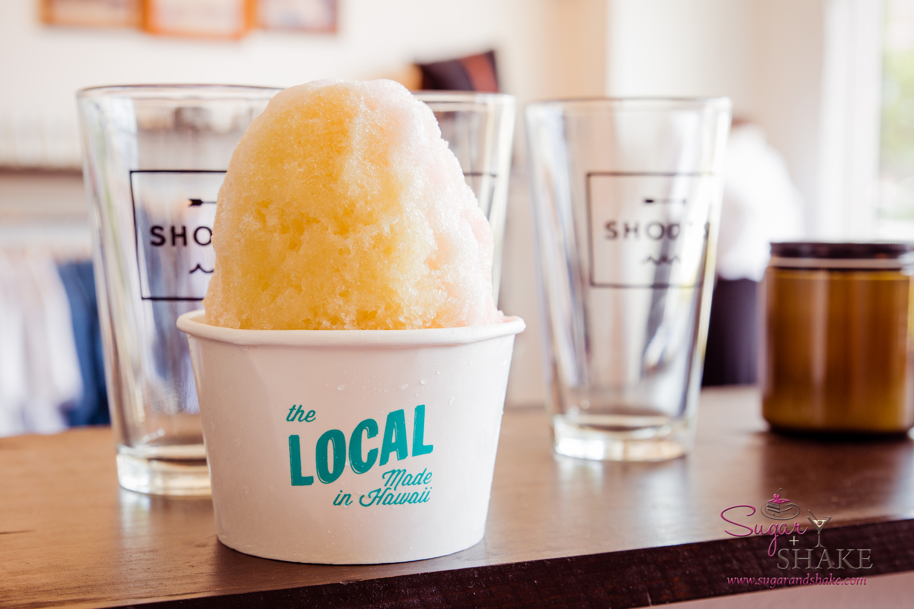 Shave ice at The Local. Ooh, hipster-tastic! © 2015 Sugar + Shake