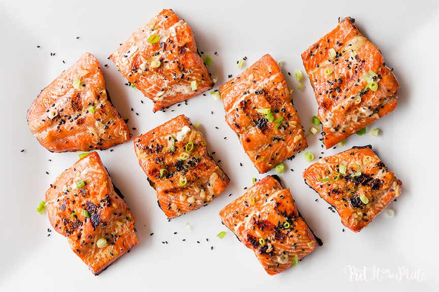 Soy Ginger Salmon © 2020 Put It On My Plate / Sugar + Shake